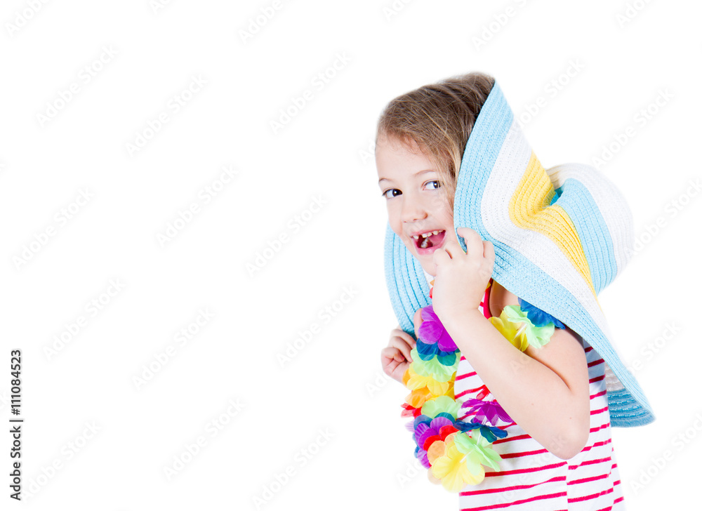 beautiful little girl on white background beautiful little girl on white background