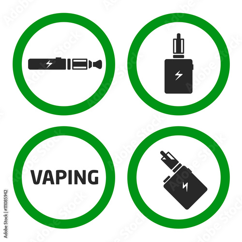 set vaping icons