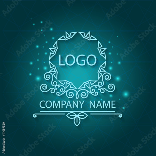 Shiny corporate style, pattern, logo