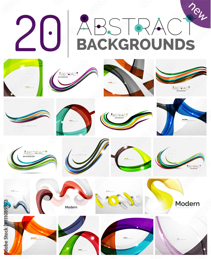 Pack of vector abstract backgrounds