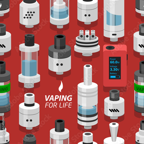 seamless vector background vaping atomizer electronic cigarette