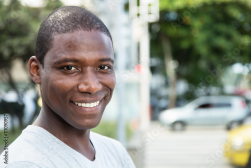 Handsome african american guy outdoor © Daniel Ernst