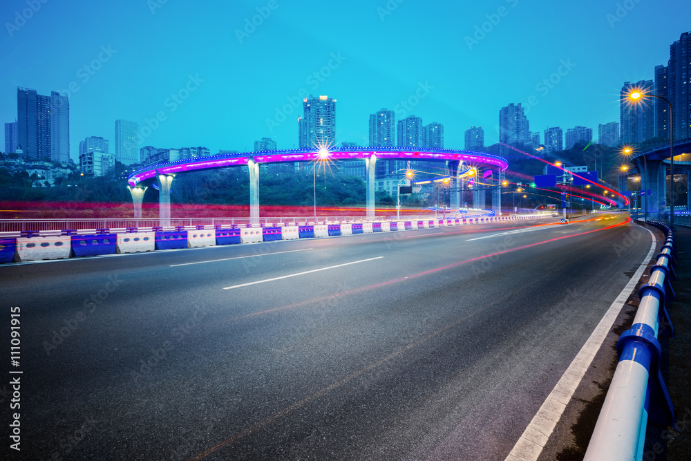 Naklejka premium traffic on highway,chongqing