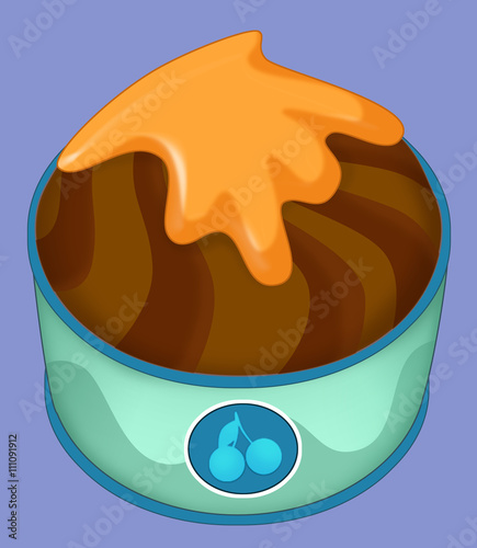 Cartoon dessert - isolated - illustration for children
