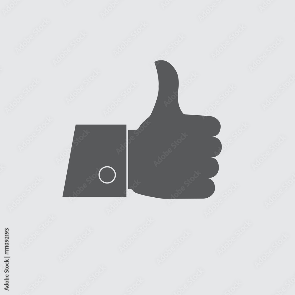 Thumb up icon or sign. Vector illustration. Thumb up icon or sign. Vector illustration.
