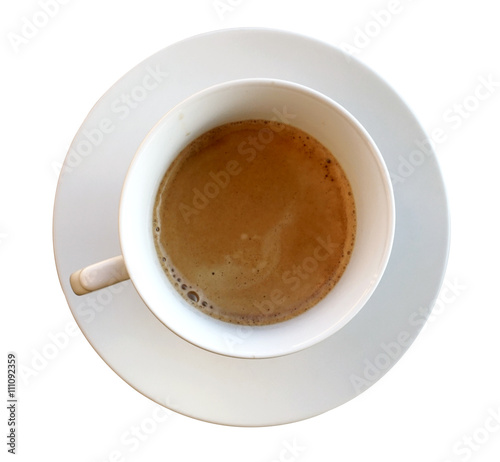 white coffee cup (clipping path)