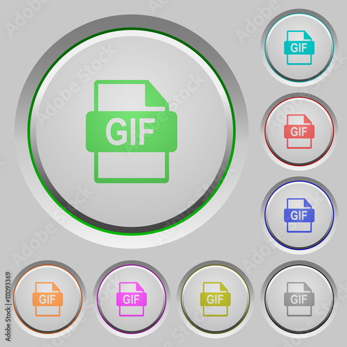 GIF file format push buttons