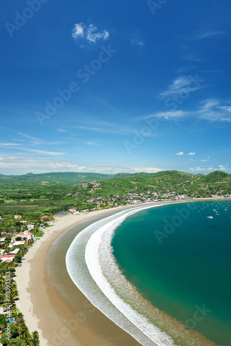 ocean bay in hot day