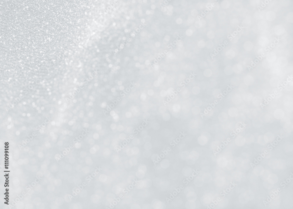 White sparkling ice texture of snowflakes