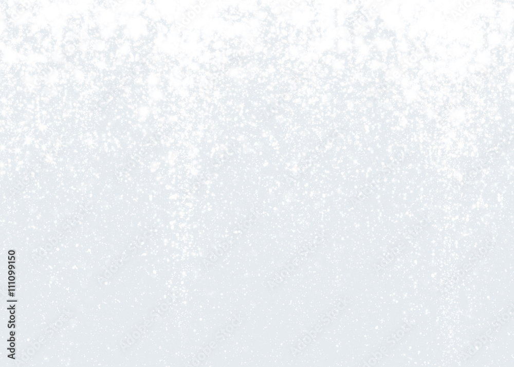 White sparkling ice texture of snowflakes