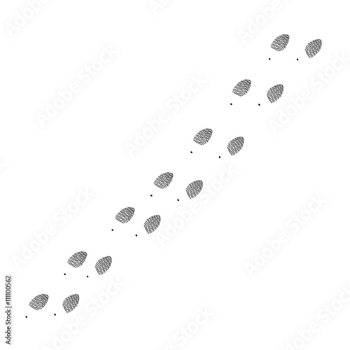 Footprint trail