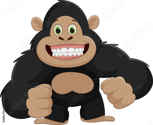 cute gorilla cartoon