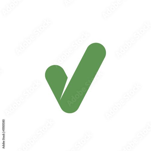 Tick Icon. Vector logo element for template
