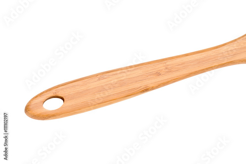 low section of a handle of a spatula.