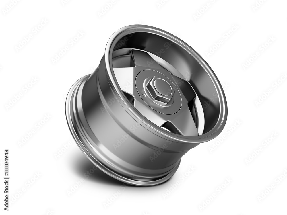 3d illustration of forged car rim isolated on white background 3d illustration of forged car rim isolated on white background