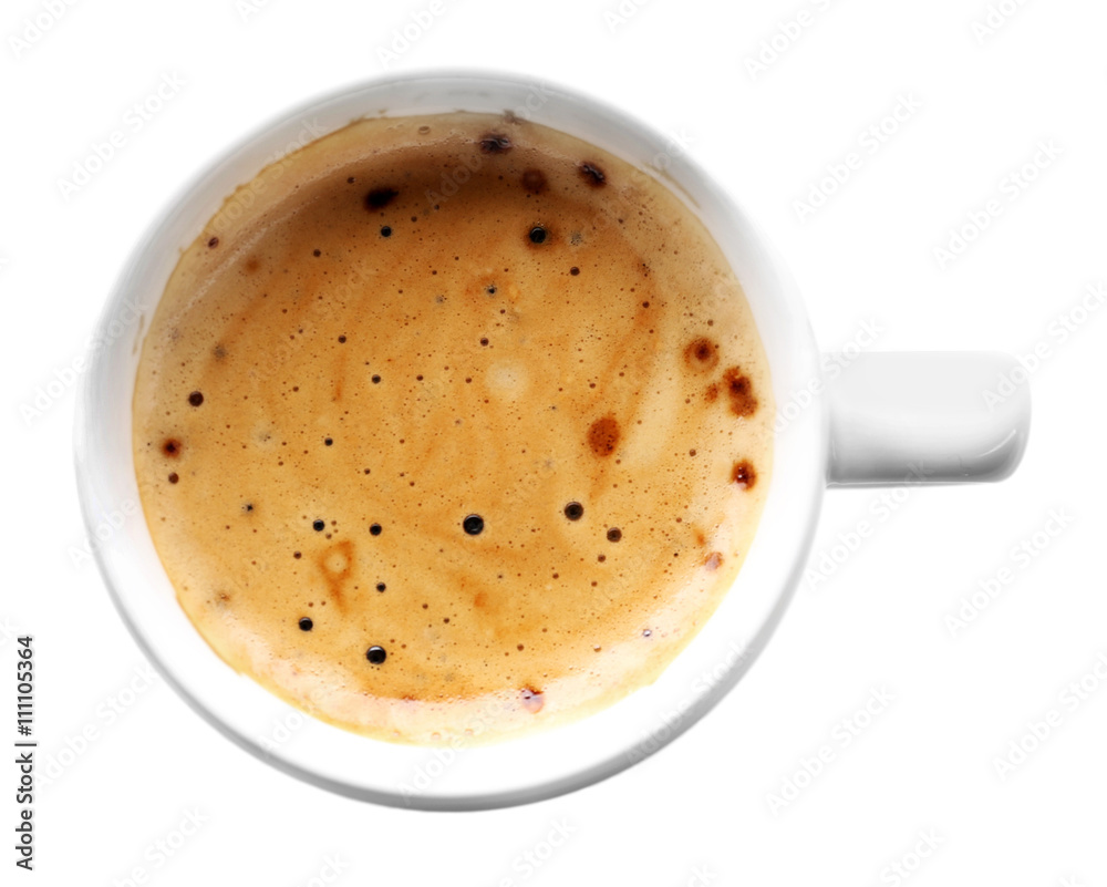 Cup of coffee isolated on white Cup of coffee isolated on white