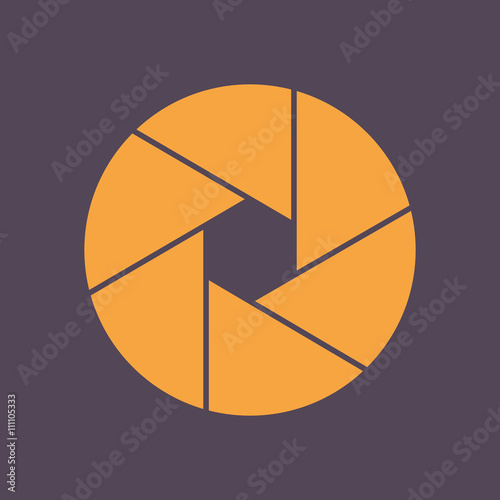 Camera shutter icon.