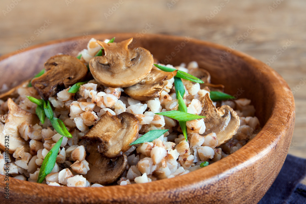 buckwheat with mushrooms buckwheat with mushrooms