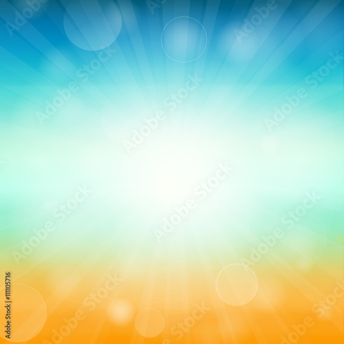 Summer time background - illustration. illustration of a glowing Summer time background.