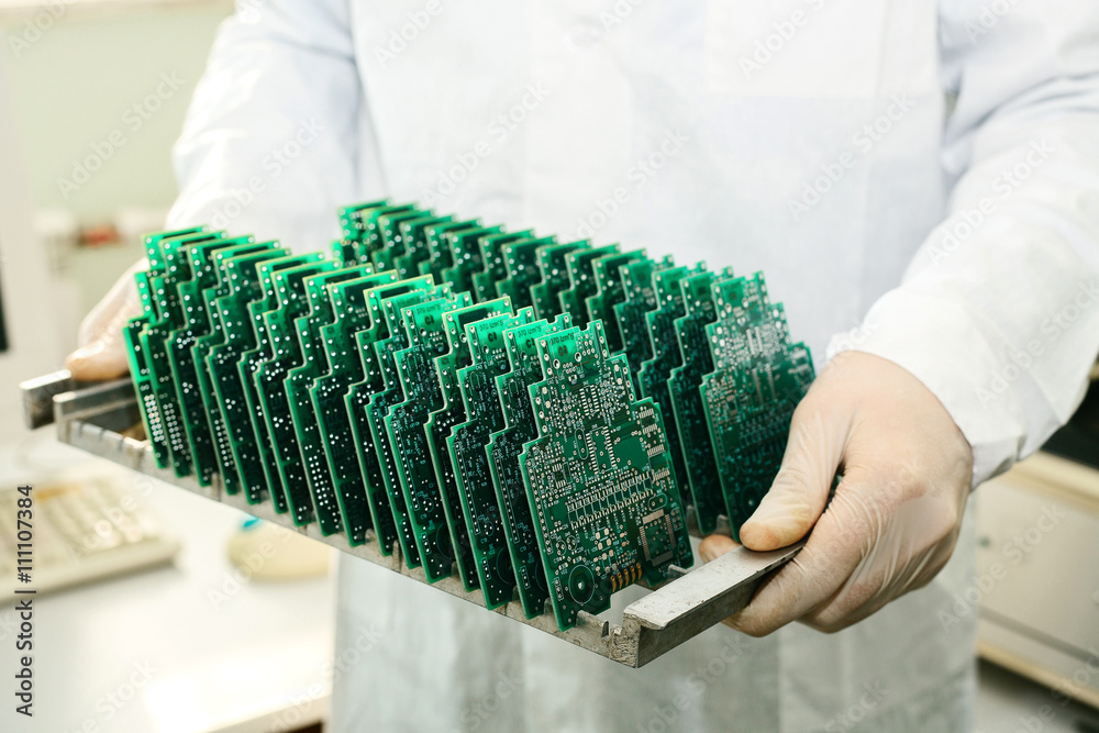 microchip production factory