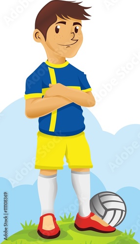 Sweden Soccer Character