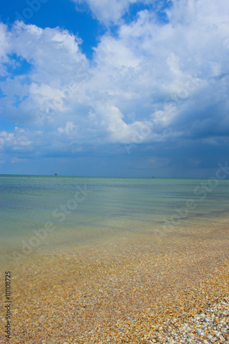 Beautiful calm sea with perfect sky