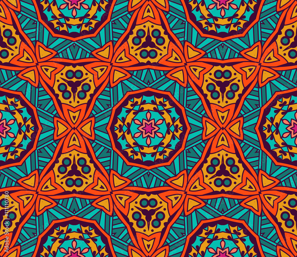 Abstract ethnic geometric pattern design