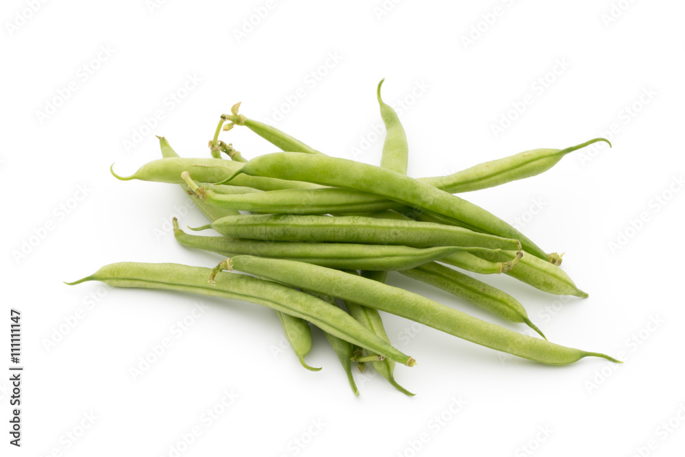 Green beans isolated on a white background. Green beans isolated on a white background.