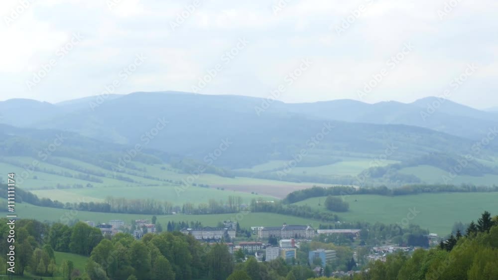 Landscape panorama in mountains Landscape panorama in mountains