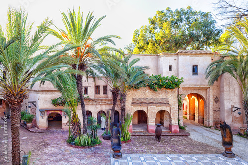 In der Medina der afrikanischen Hafenstadt Agadir in Marokko mit vielen Sehenswürdigkeiten und prachtvollem Baustil photo