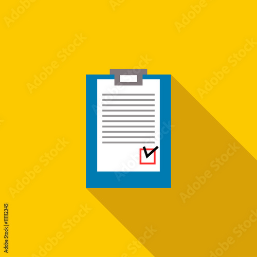 Paper sheet document icon  flat style 