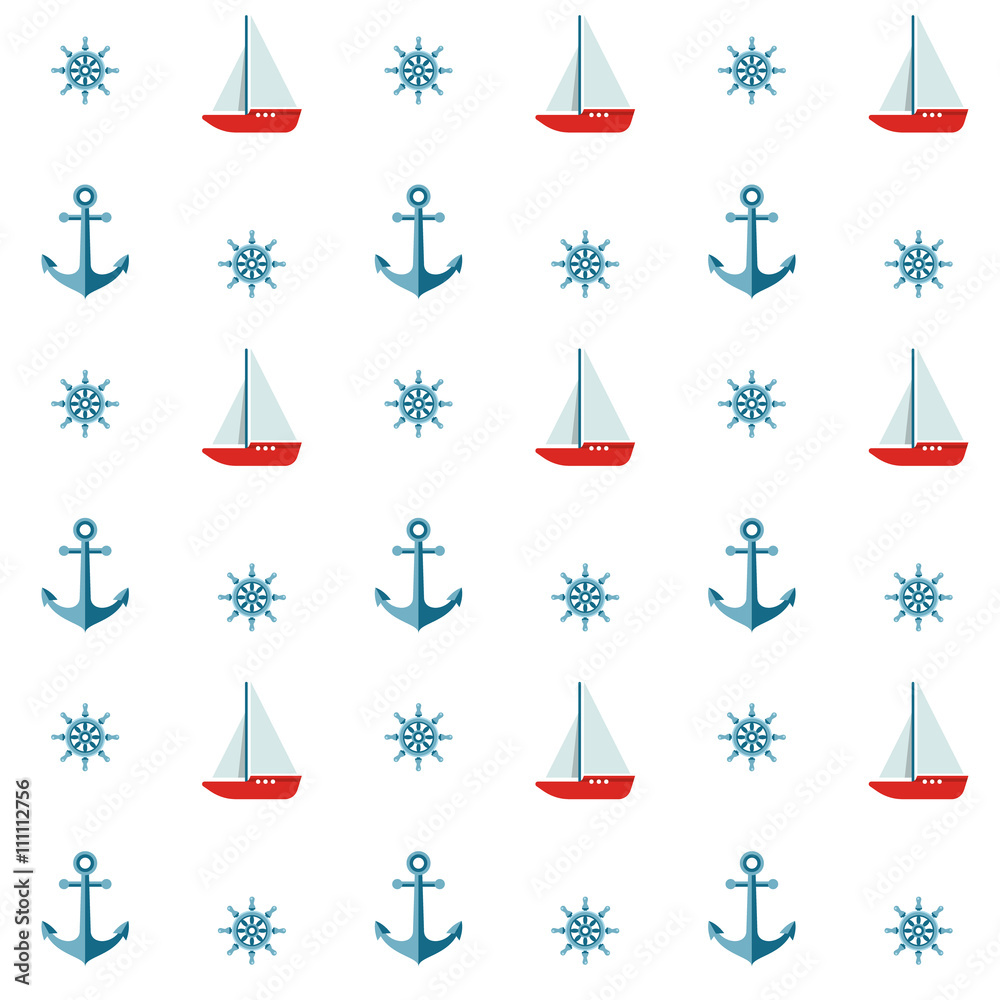 Nautical Seamless Pattern