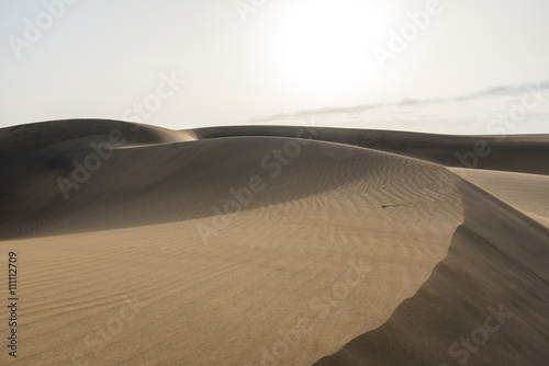 Sahara desert - beautiful landscape with sand dunes