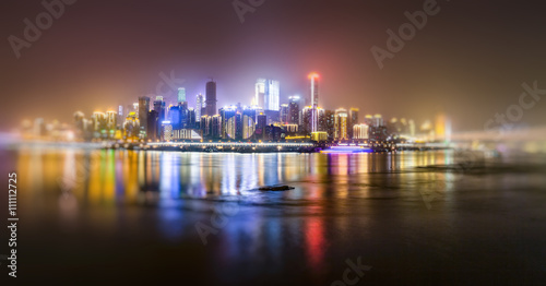 nightview of chongqing cityscape