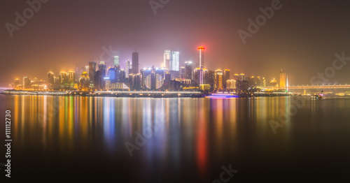 nightview of chongqing cityscape