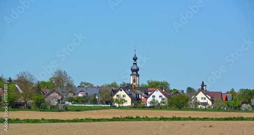 Allmannsweier Panorama, ein kleiner Ort in Schwanau Ortenau, Baden Deutschland