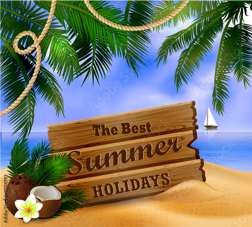 tropical vector background 