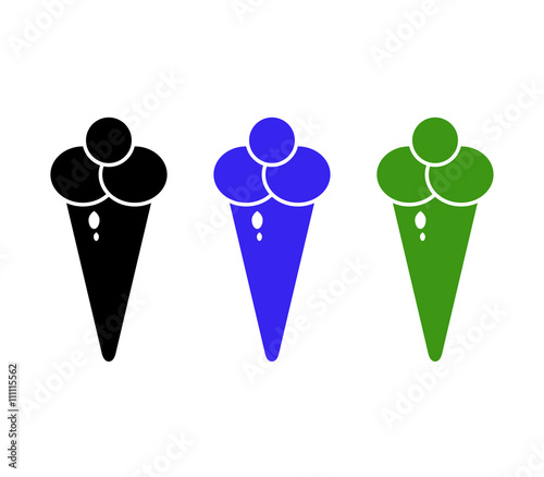 ice cream icon on white background