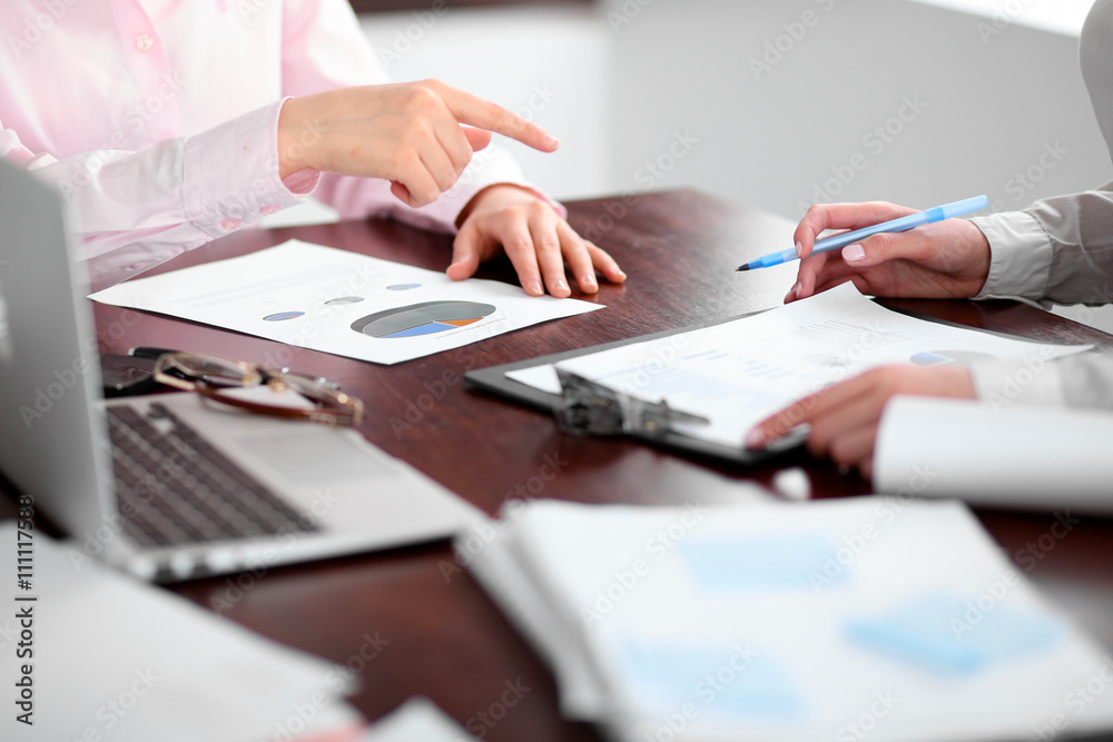 Group of business people working together in office Group of business people working together in office