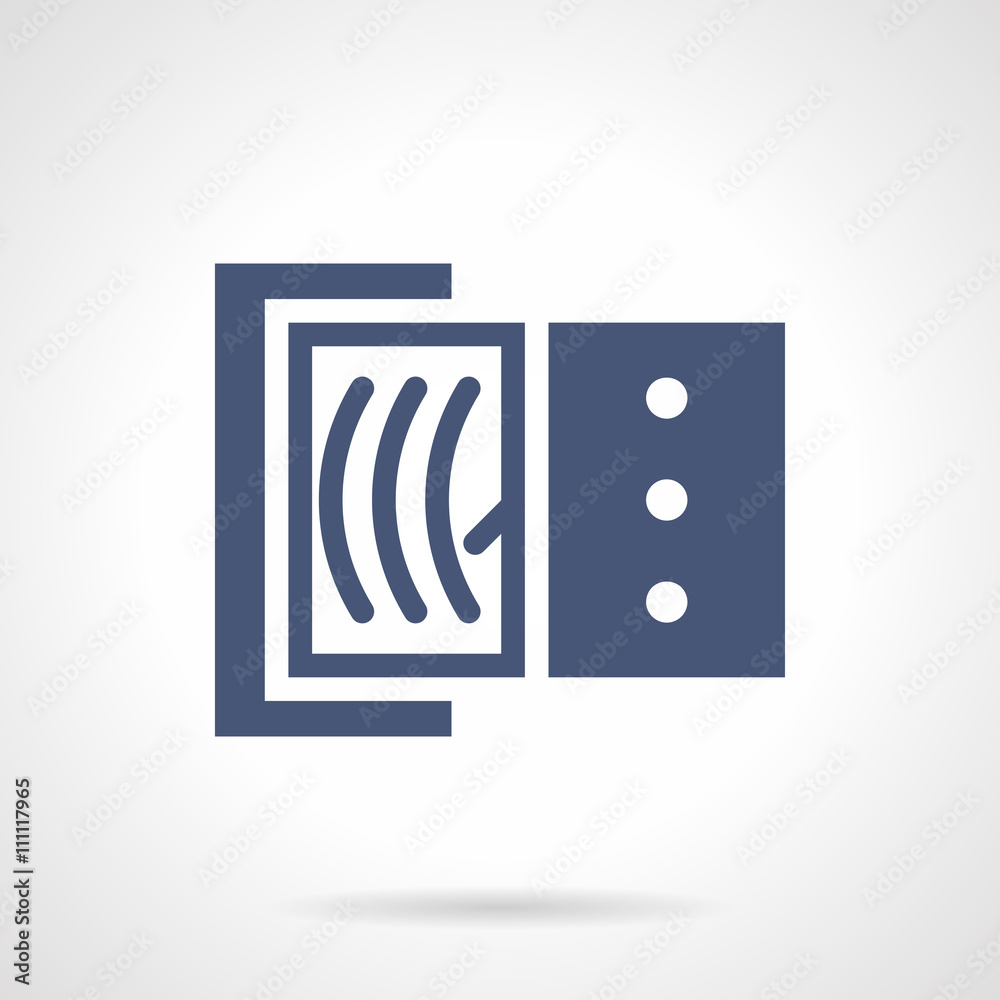 Ammeter glyph style vector icon Ammeter glyph style vector icon