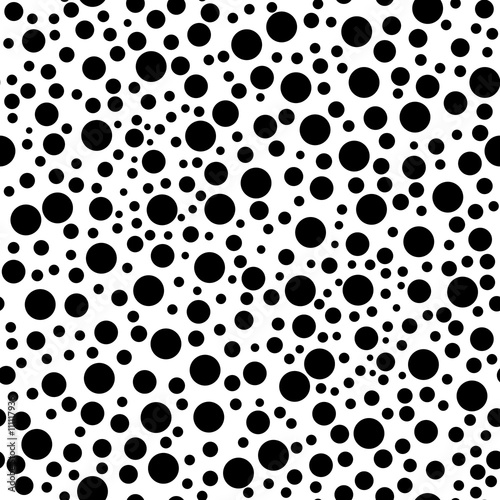 Abstract geometric polka dot seamless pattern