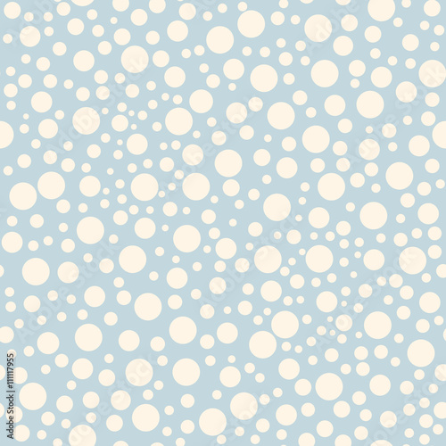 Abstract geometric polka dot seamless pattern