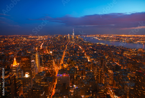 New York Manhattan at Night 