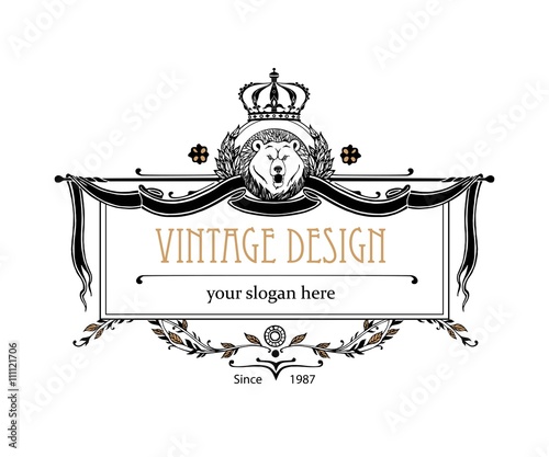 Monogram design elements. Prestige Logo Designs. Elegant line art logo design for Restaurant, Hotel, Heraldic, Jewelry, Fashion, Royalty, Cafe, Wedding invitation, Business card. Vector illustration.