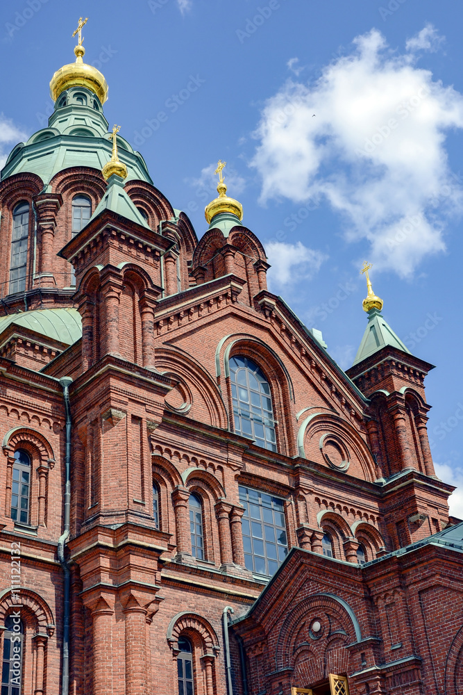 Eastern Orthodox cathedral Uspenskin in Helsinki, Finland