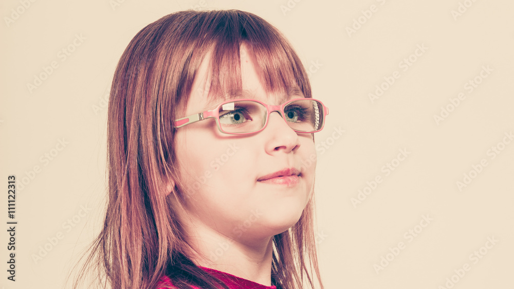 Portrait of girl in glasses Portrait of girl in glasses