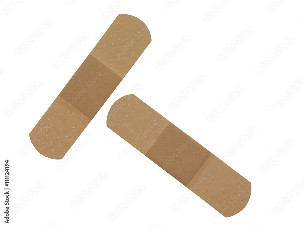 two adhesive bandage. two adhesive bandage.
