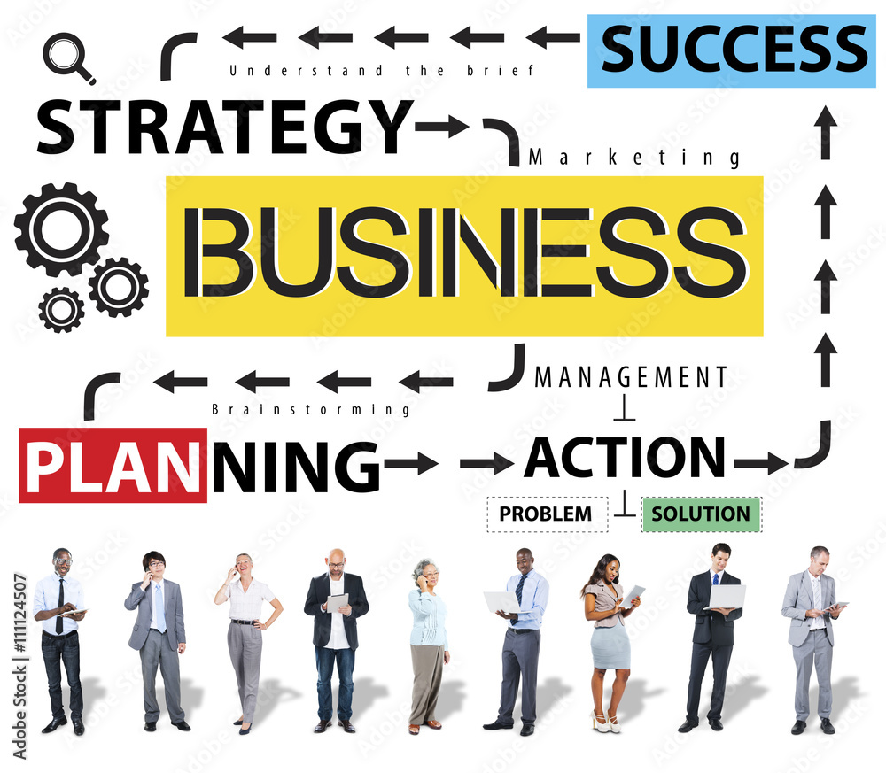 Business Planning Strategy Success Action Concept Business Planning Strategy Success Action Concept
