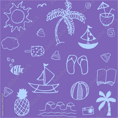 Doodle element summer