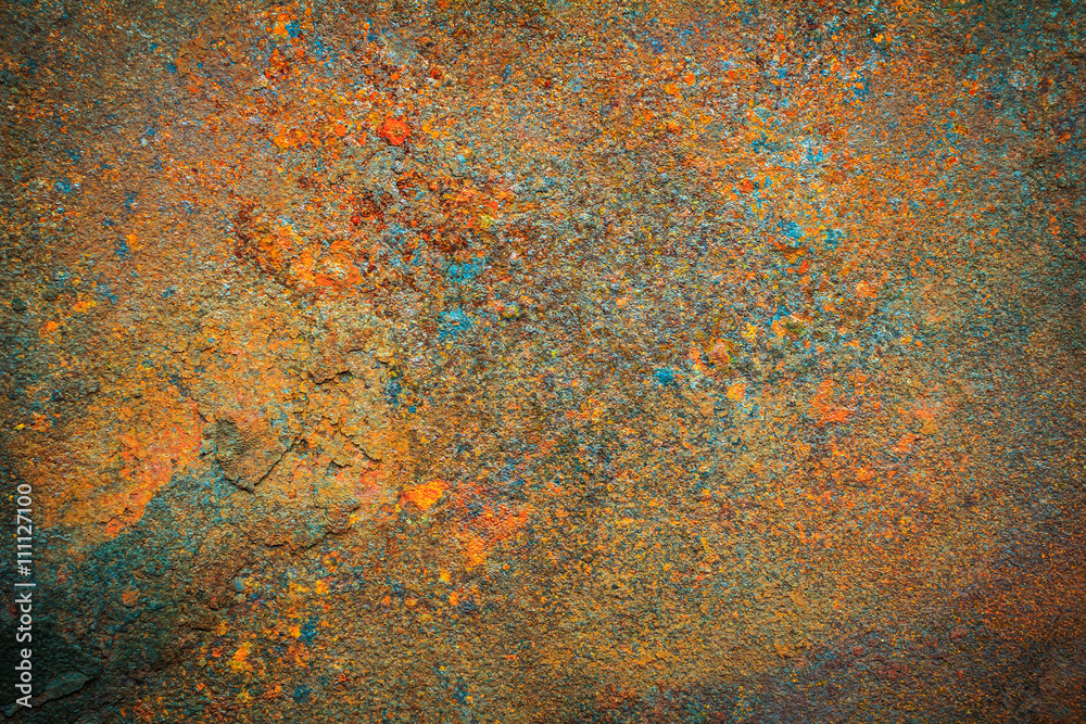 Rusty dirty iron metal plate background. Old rusty metal.